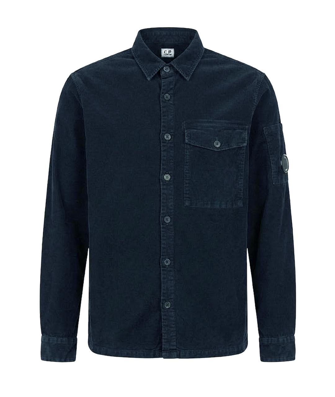 CP COMPANY Темно-синяя хлопковая кэжуал рубашка, фото 1
