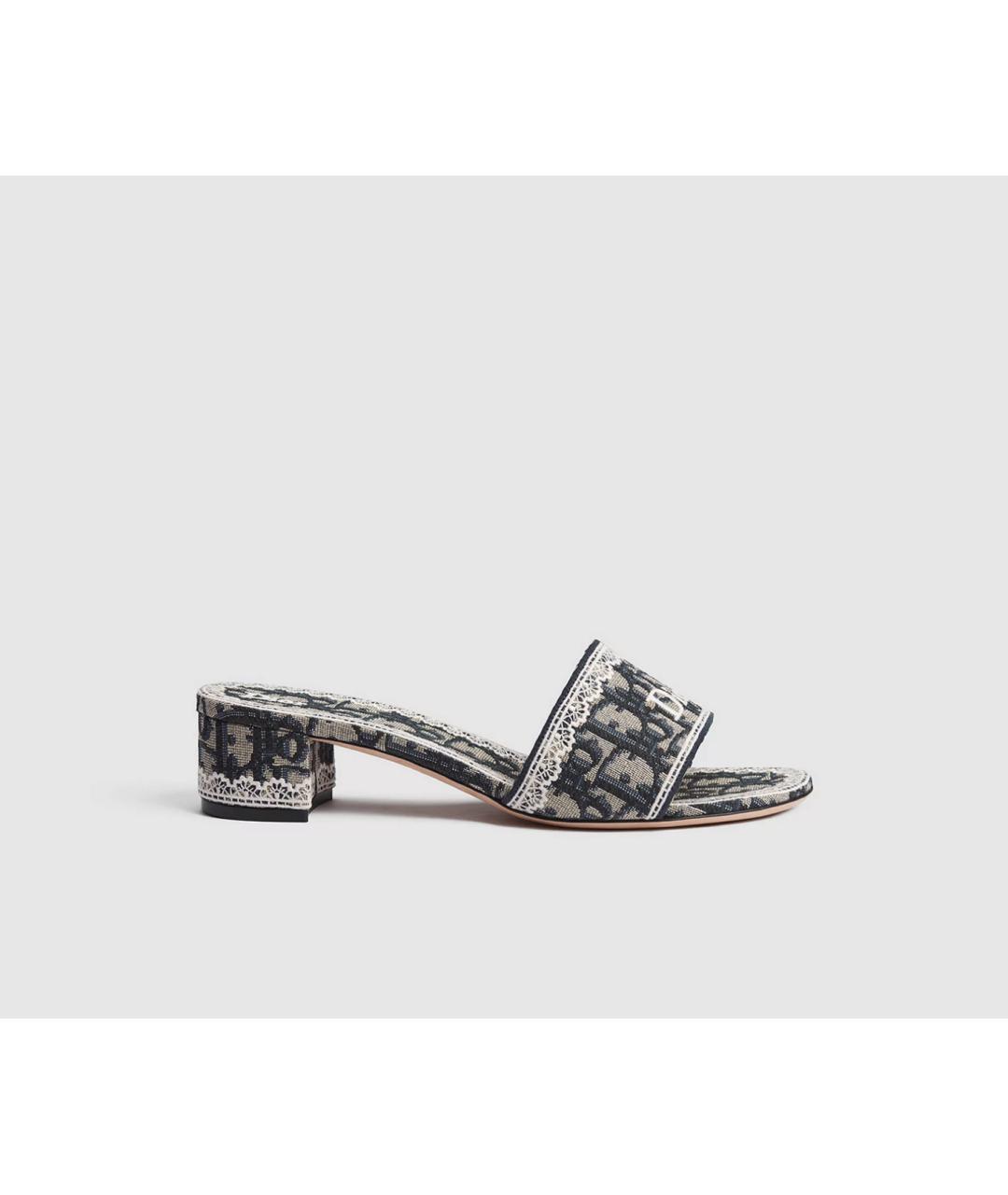 CHRISTIAN DIOR Серые мюли, фото 4