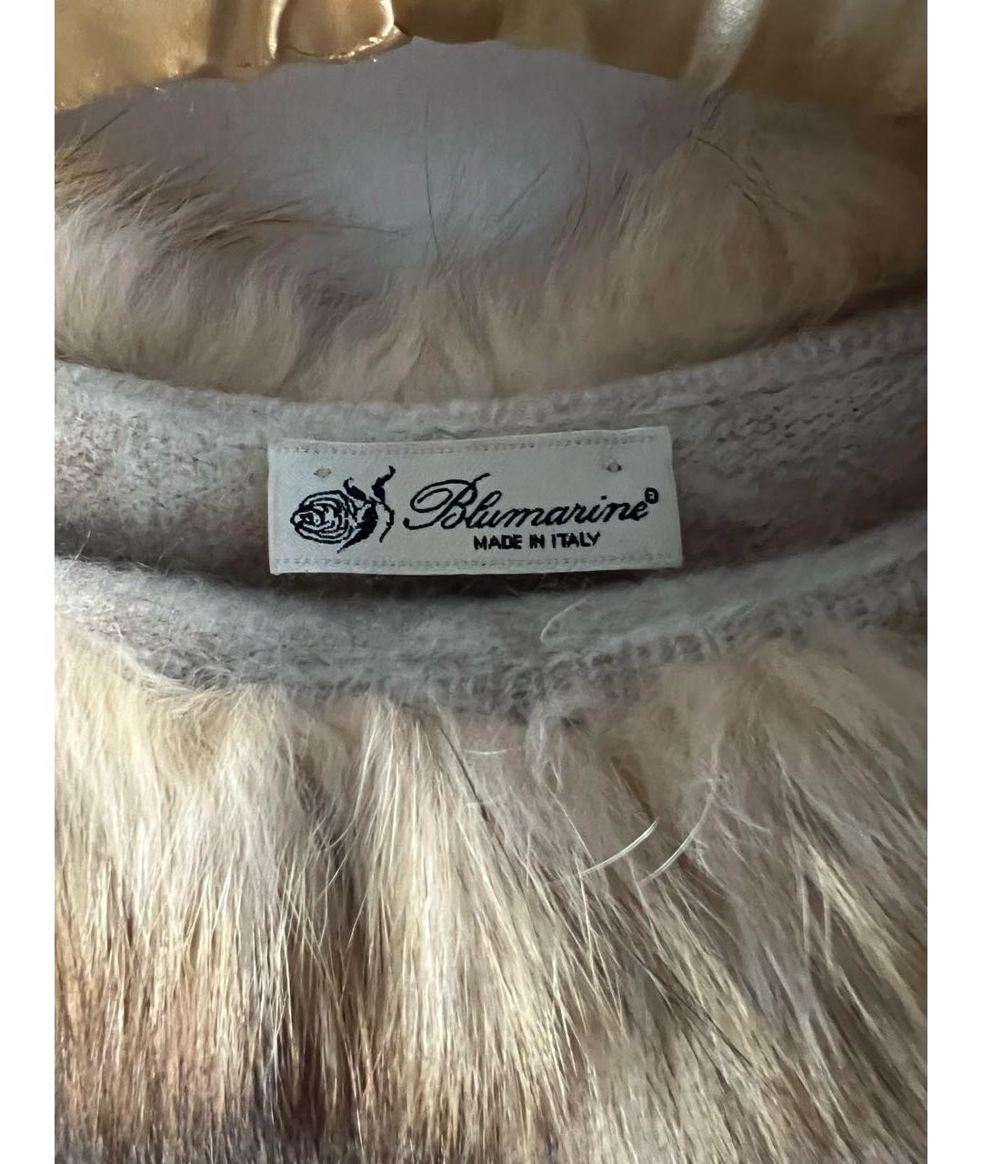 BLUMARINE Коричневый шерстяной джемпер / свитер, фото 3