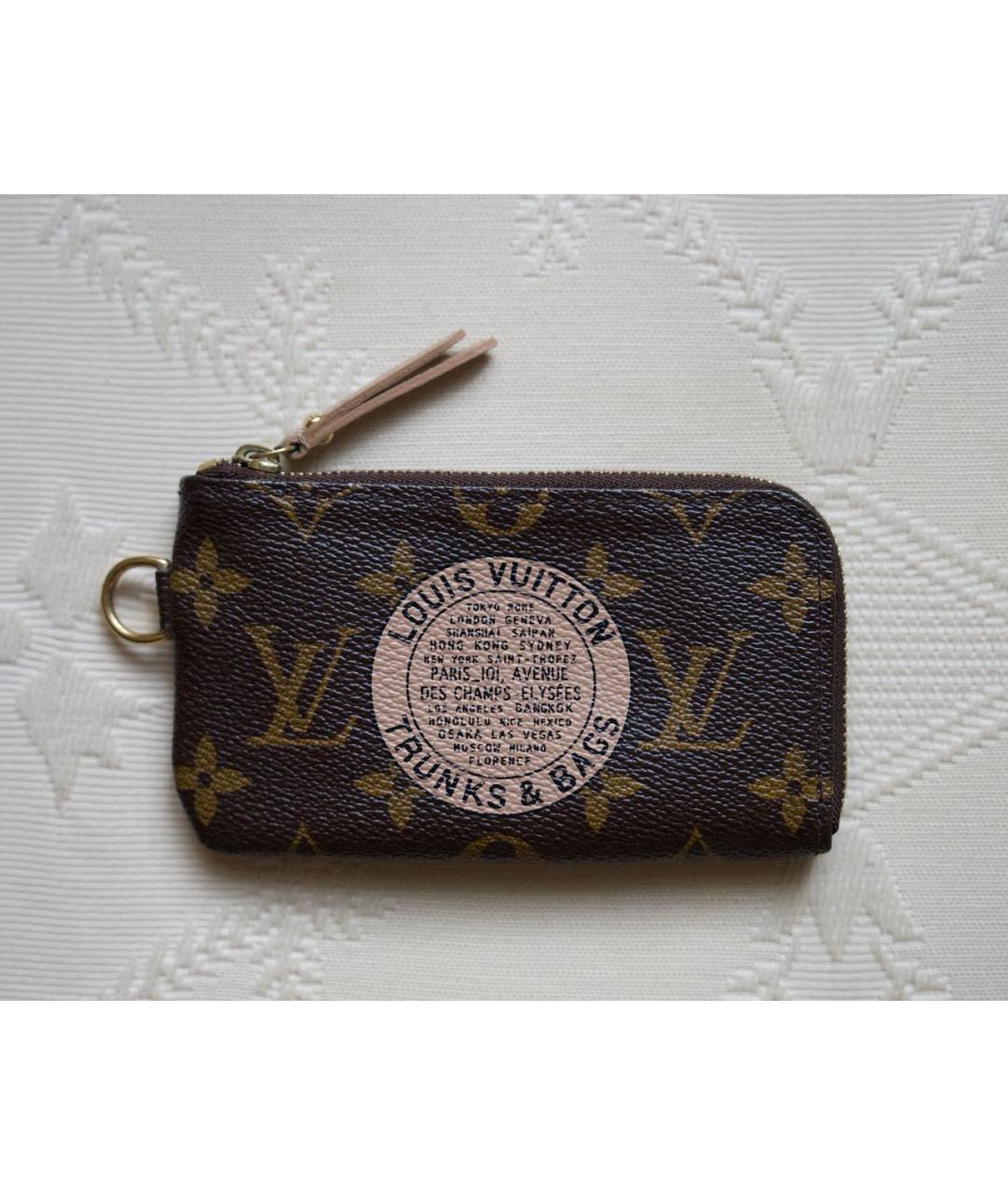 LOUIS VUITTON Коричневая ключница, фото 7