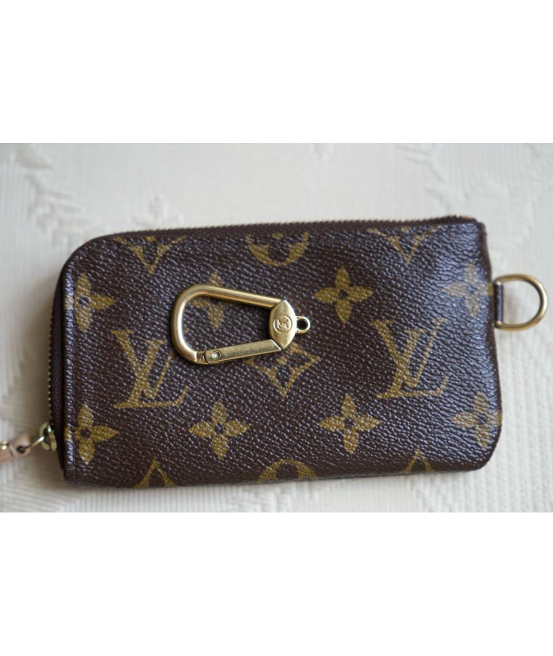 LOUIS VUITTON Коричневая ключница, фото 5