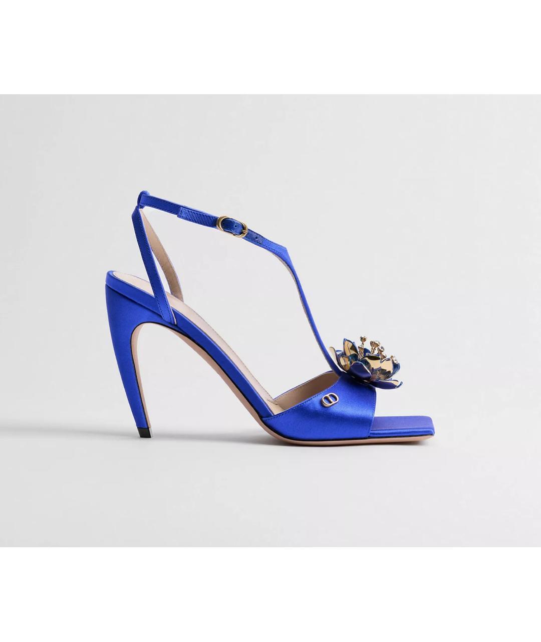 CHRISTIAN DIOR Синие сандалии, фото 5
