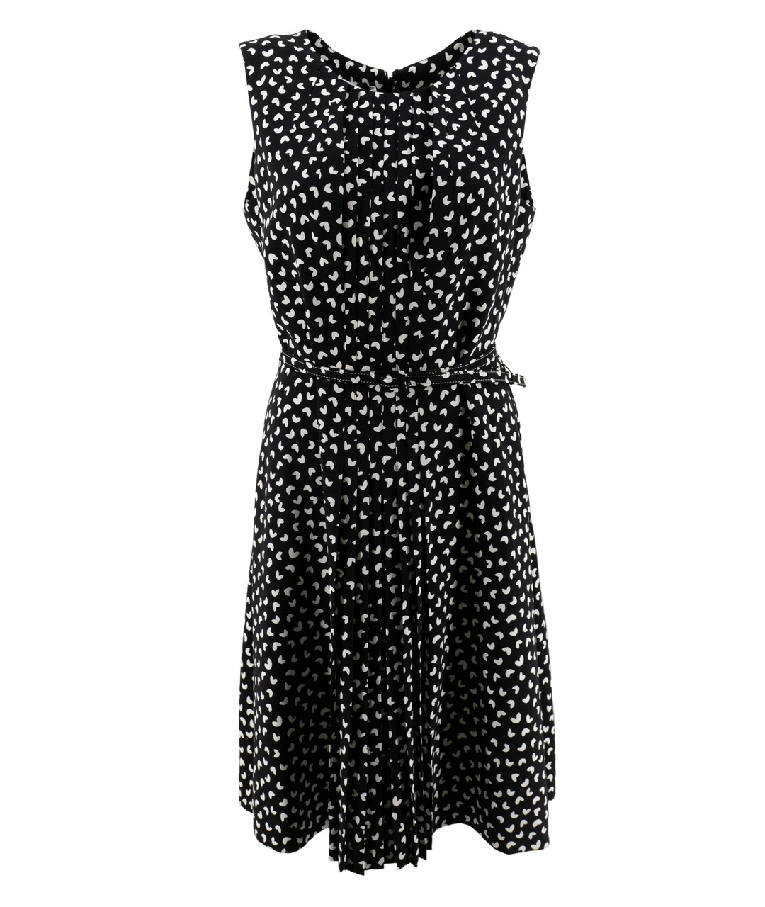 OSCAR DE LA RENTA Черное шелковое повседневное платье, фото 1