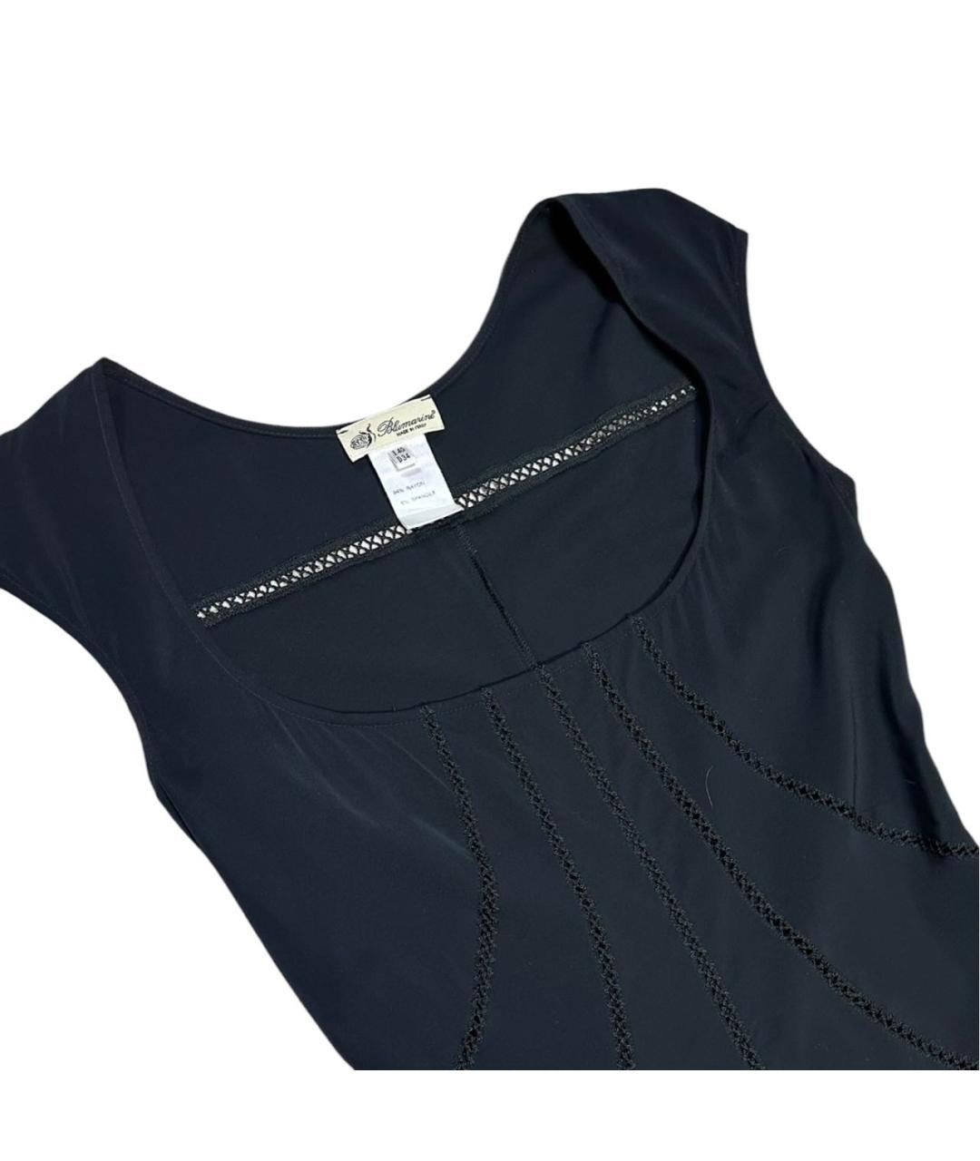 BLUMARINE Черное вискозное коктейльное платье, фото 3