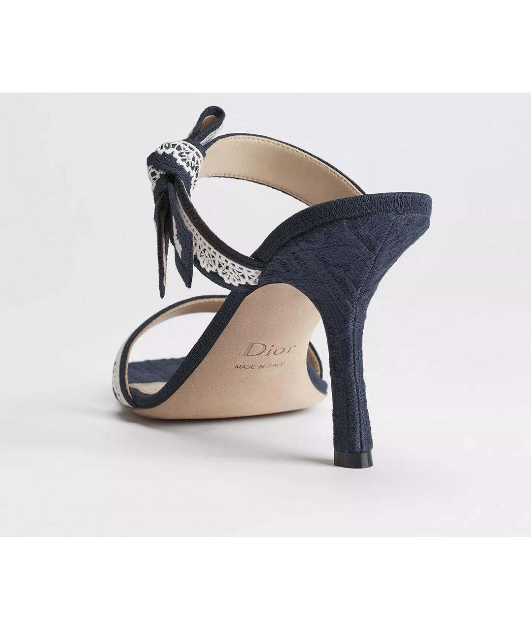 CHRISTIAN DIOR Темно-синие сандалии, фото 2