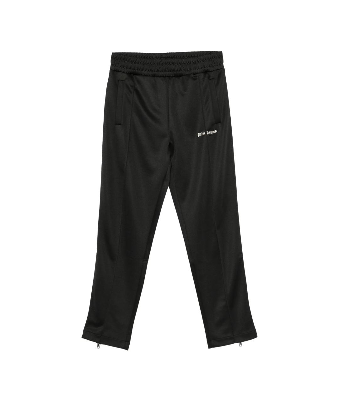 PALM ANGELS Черные полиэстеровые повседневные брюки, фото 1