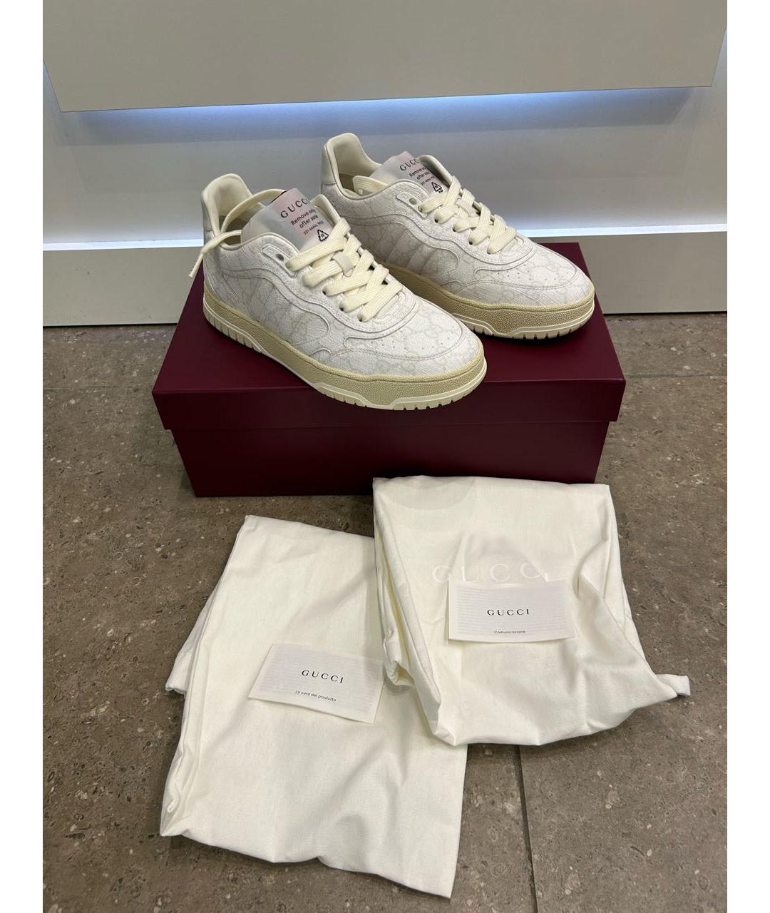 GUCCI Белые кроссовки, фото 5