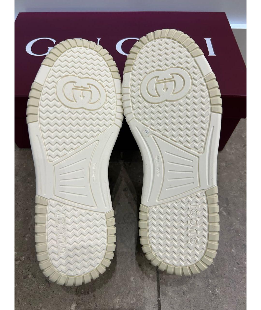 GUCCI Белые кроссовки, фото 7