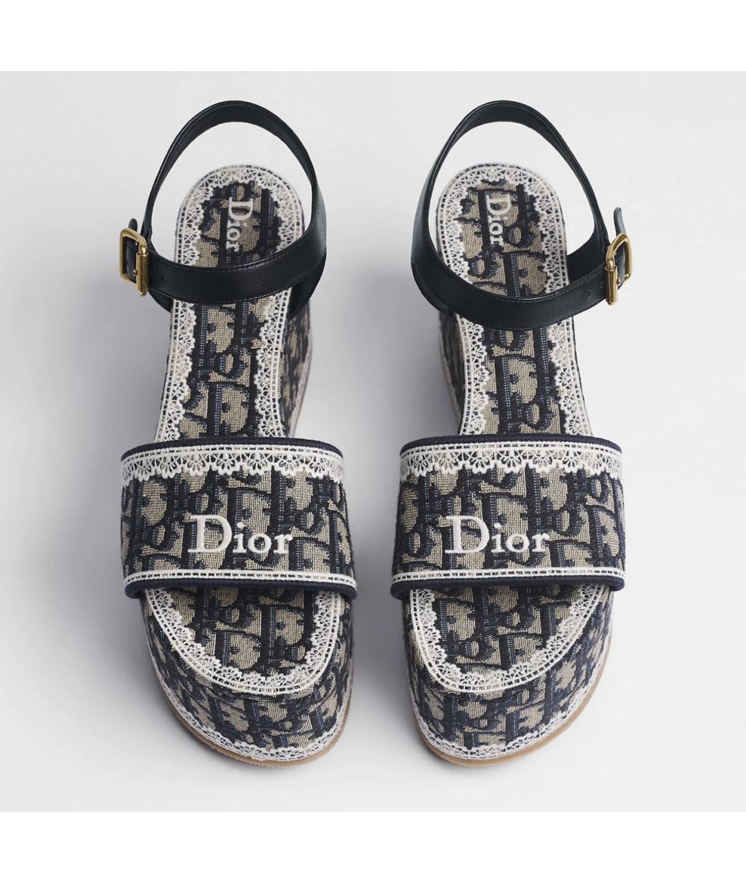 CHRISTIAN DIOR Серые сандалии, фото 2