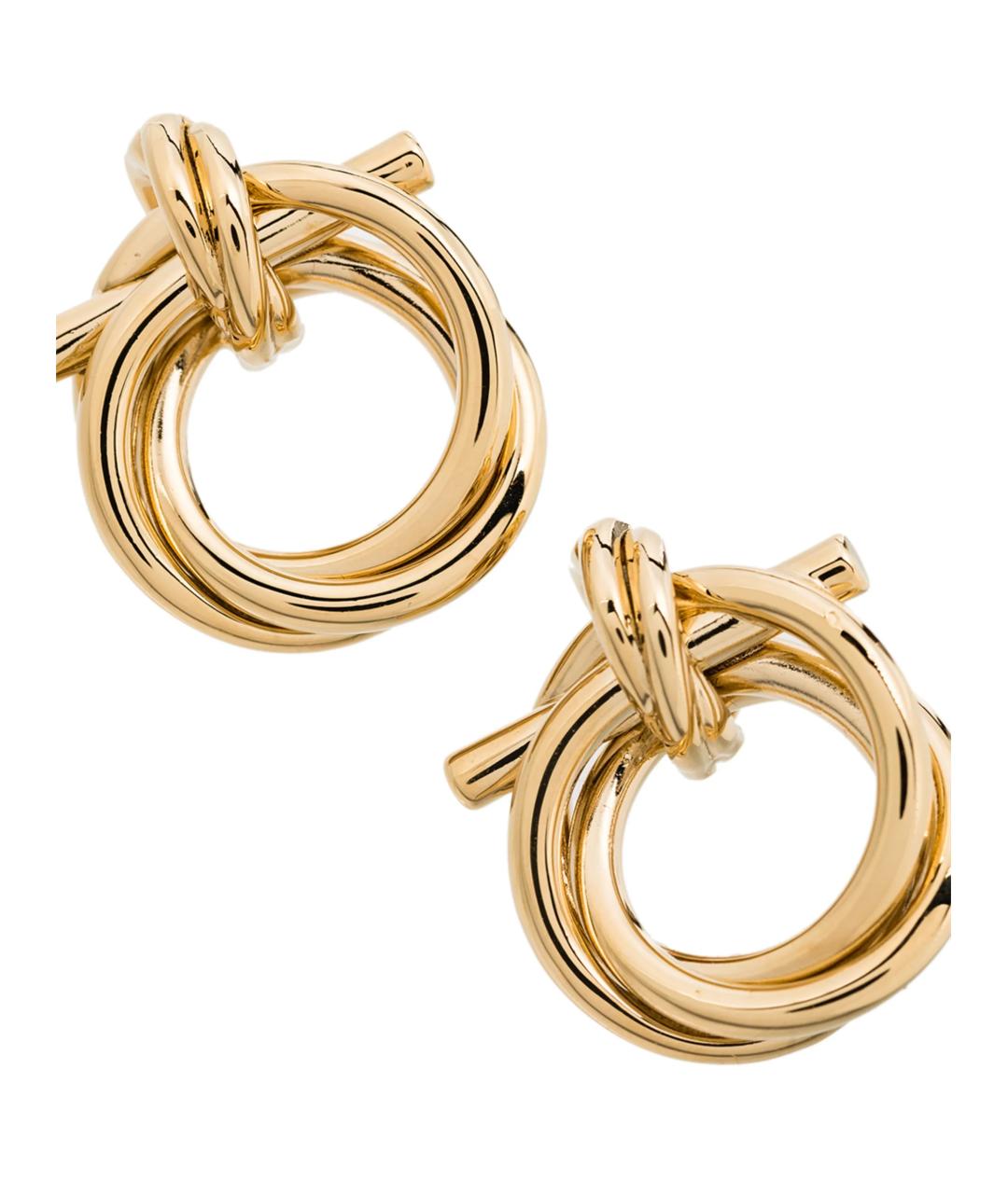 FERRAGAMO Золотые латунные серьги, фото 3
