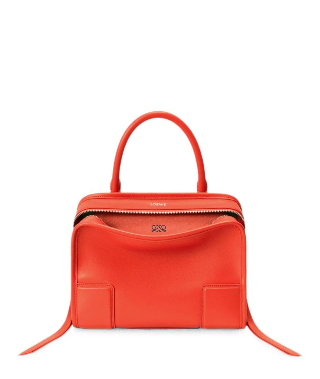 LOEWE Оранжевая кожаная сумка тоут, фото 1