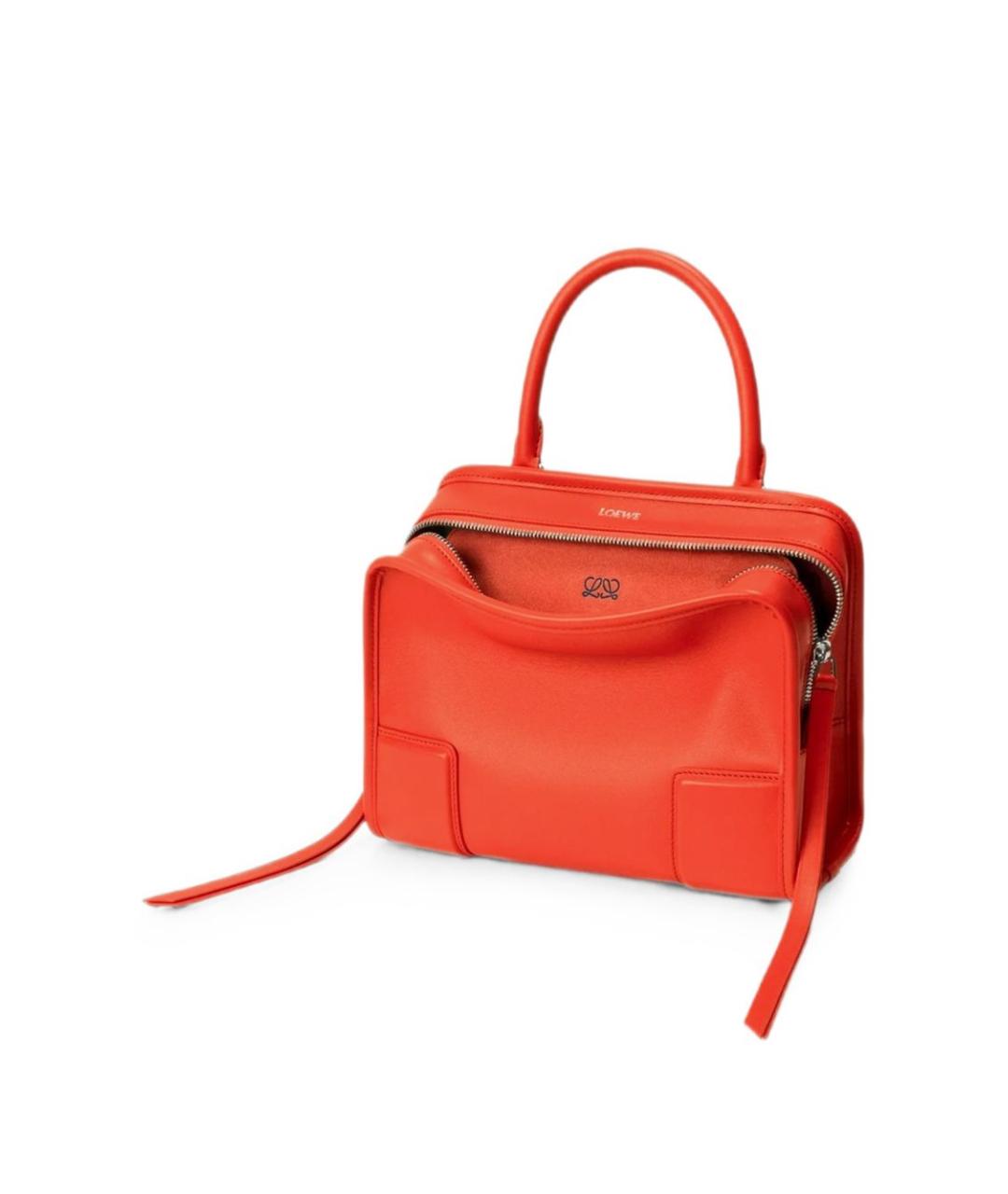 LOEWE Оранжевая кожаная сумка тоут, фото 2