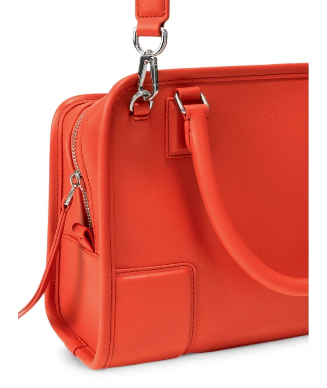 LOEWE Оранжевая кожаная сумка тоут, фото 4