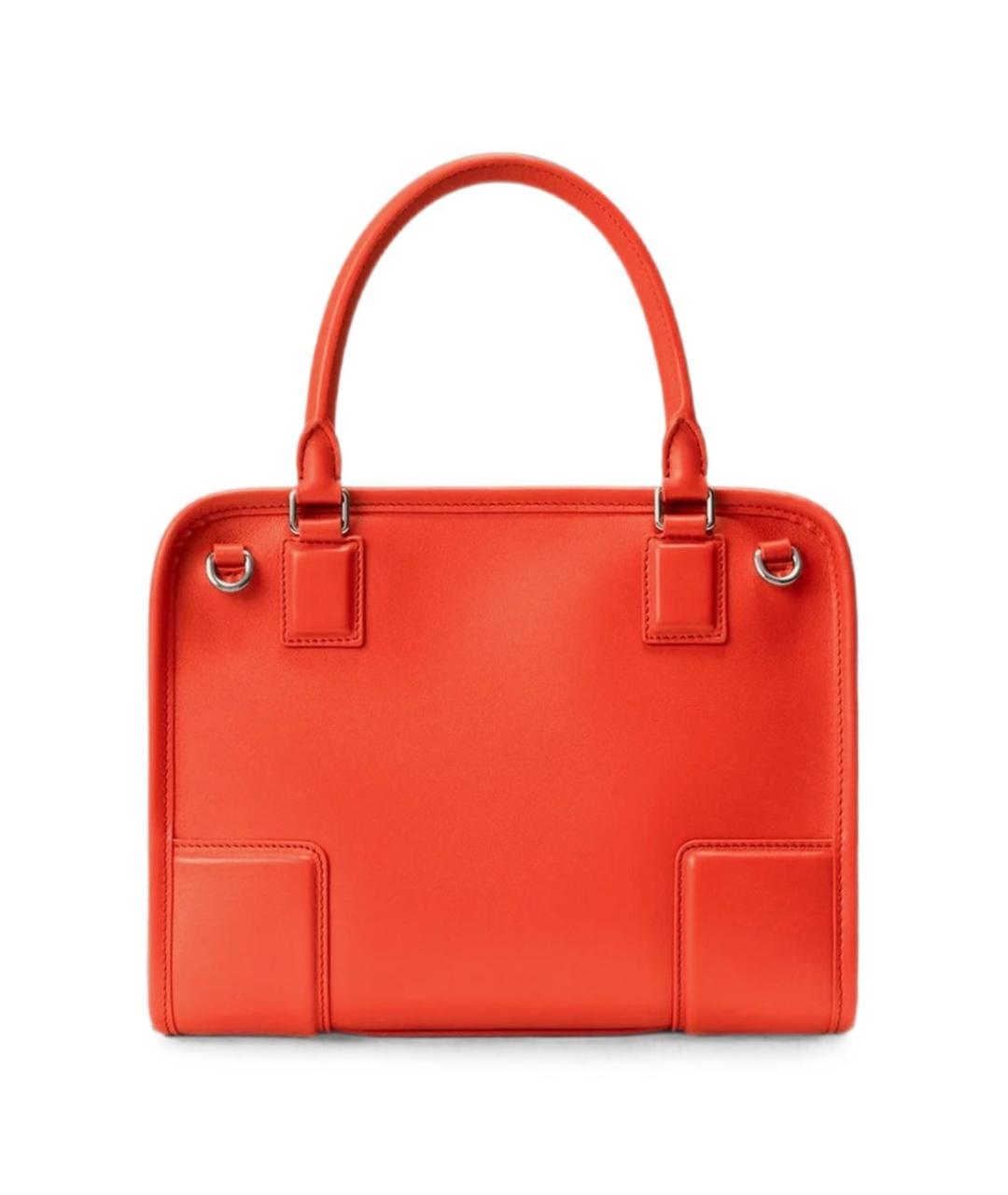 LOEWE Оранжевая кожаная сумка тоут, фото 3