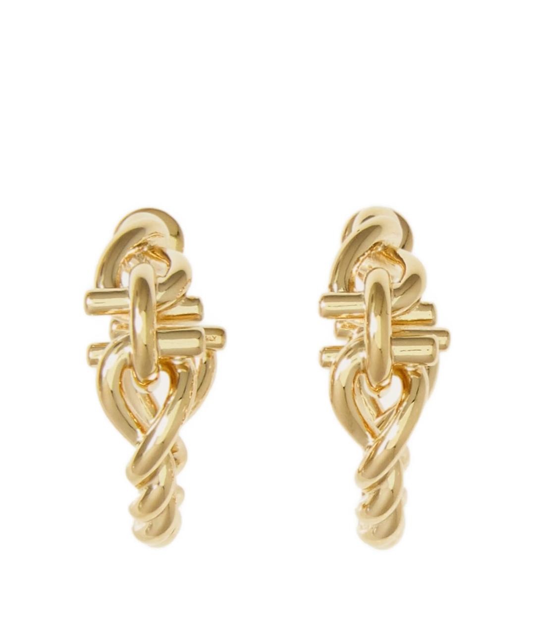 FERRAGAMO Золотые латунные серьги, фото 2