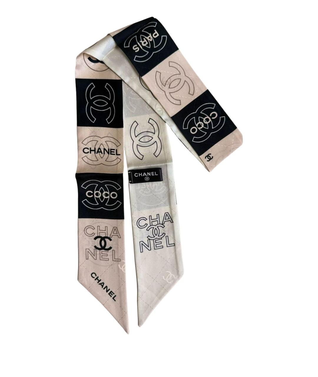 CHANEL Мульти шелковый шарф, фото 1