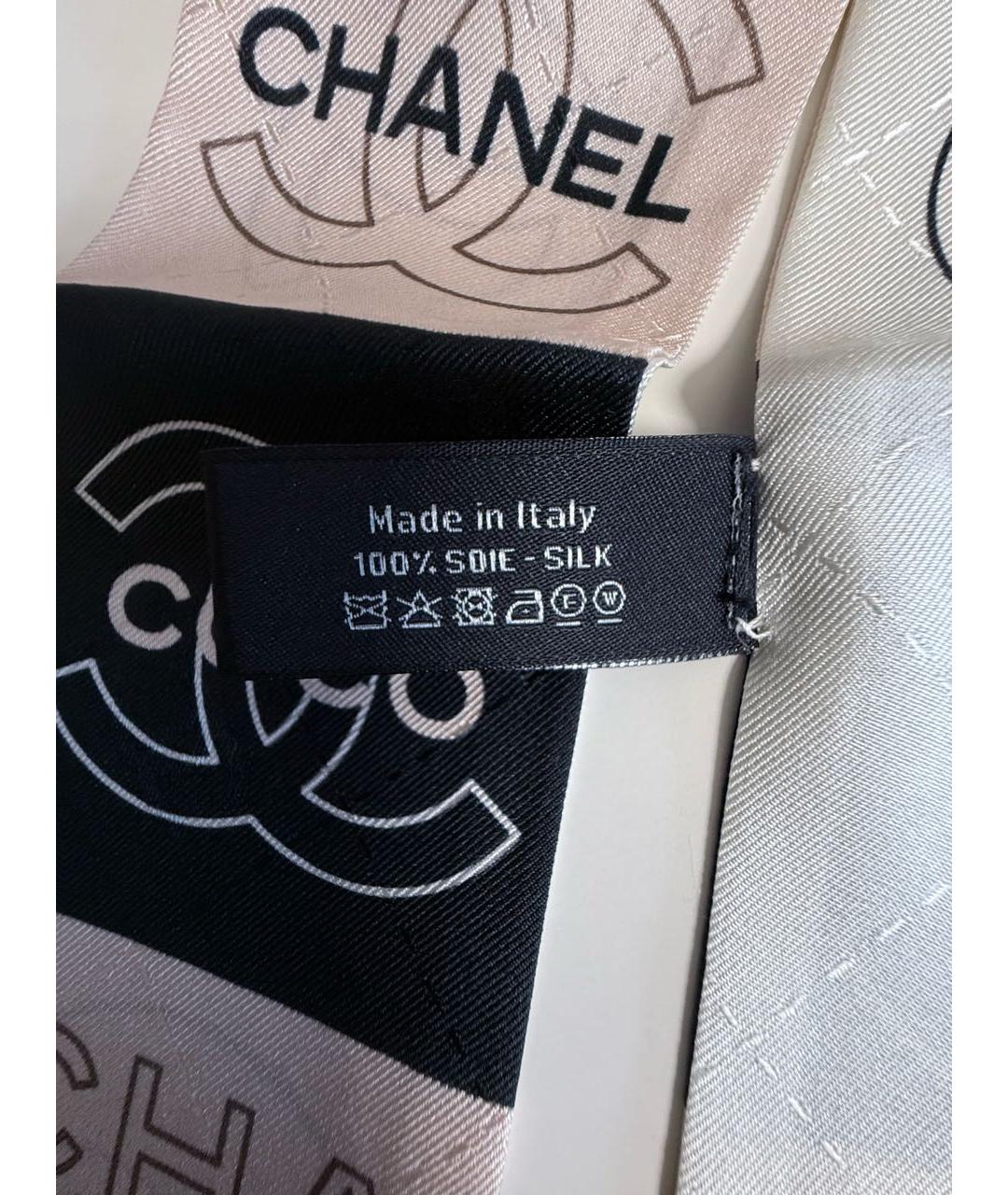 CHANEL Мульти шелковый шарф, фото 7