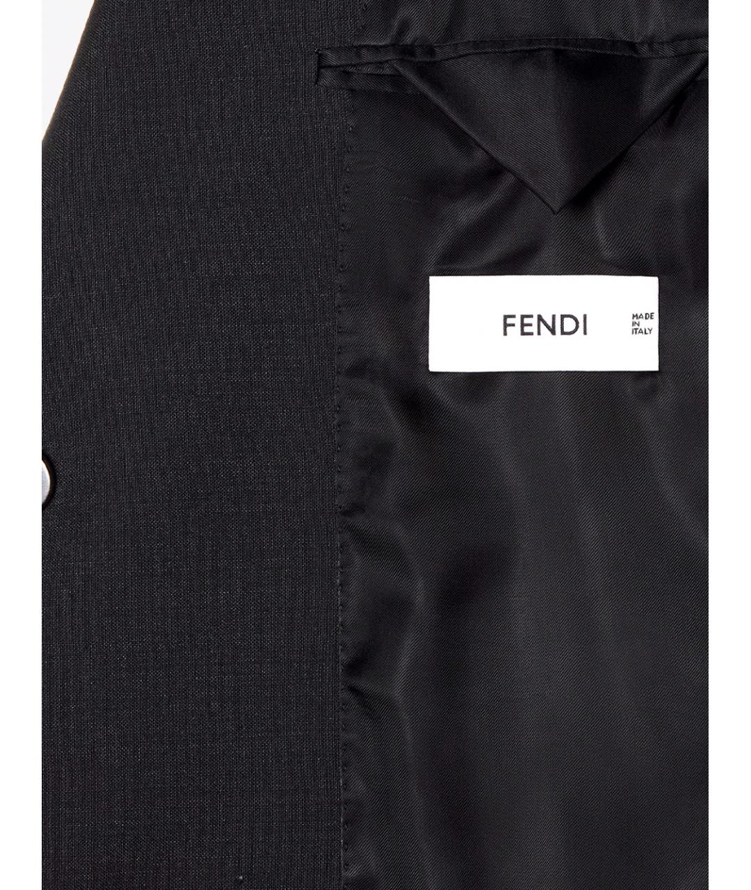 FENDI Черный пиджак, фото 3