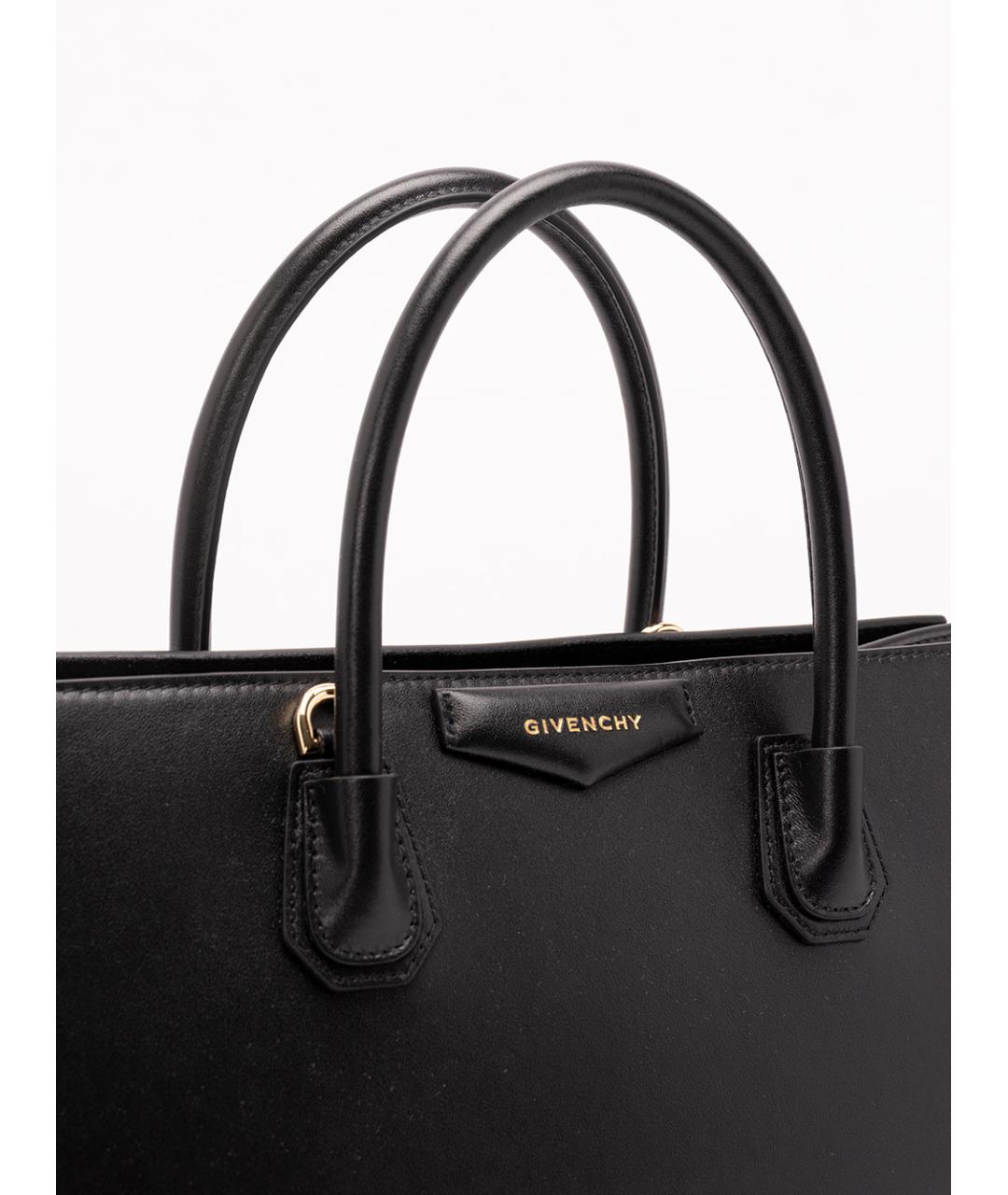 GIVENCHY Черная кожаная сумка тоут, фото 4