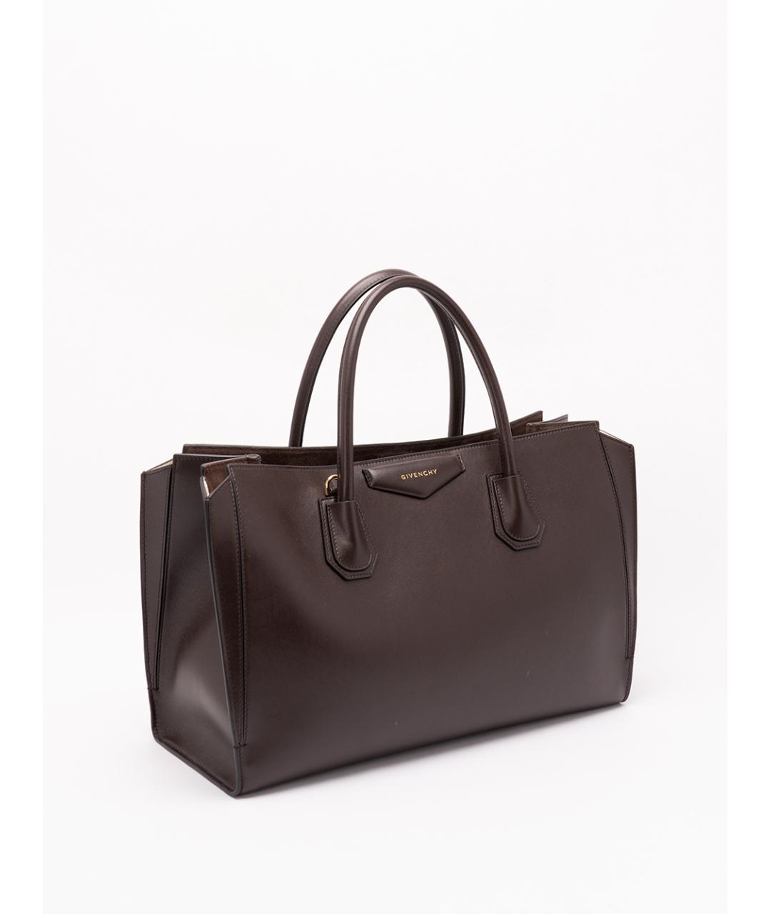 GIVENCHY Коричневая кожаная сумка тоут, фото 3