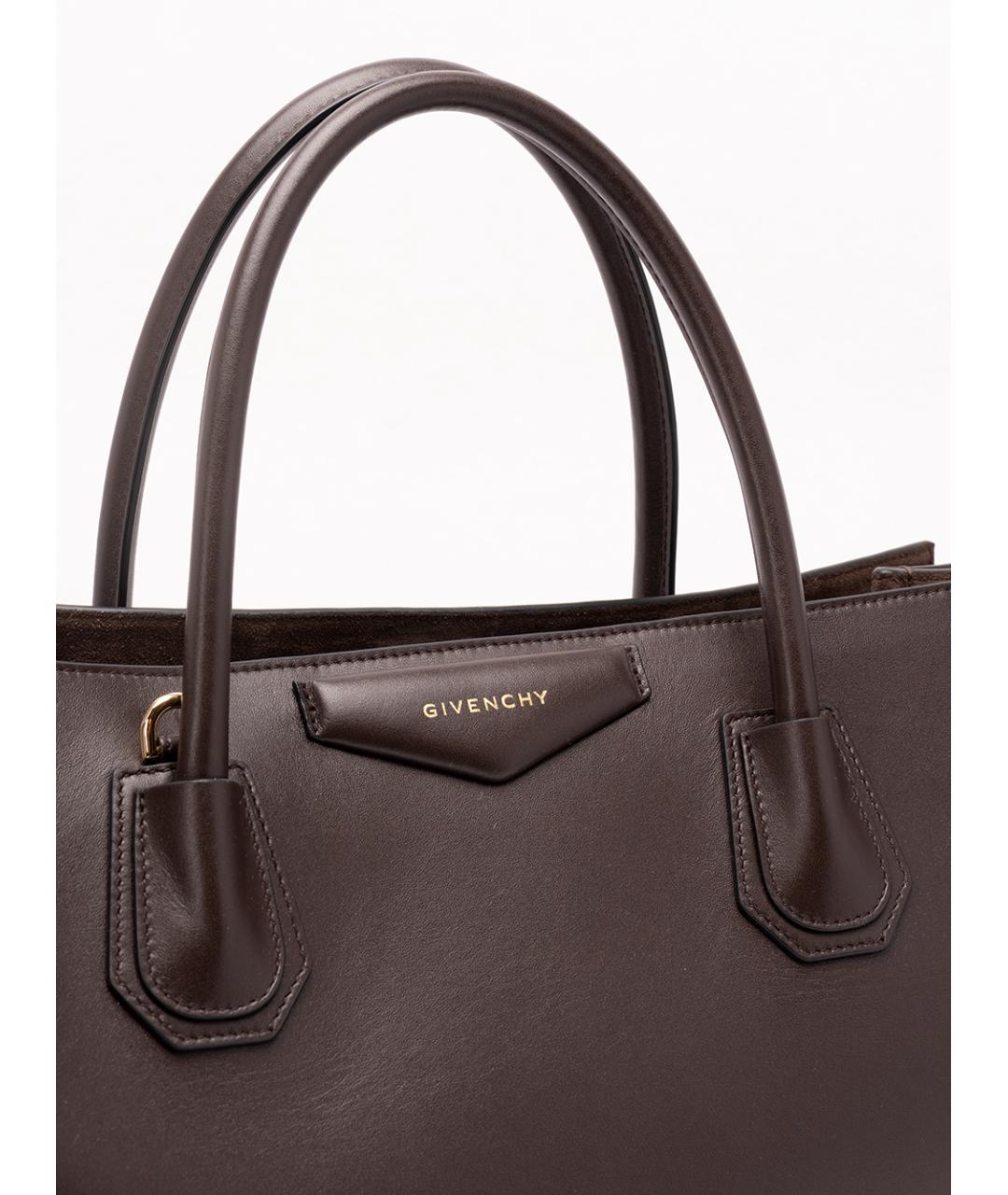 GIVENCHY Коричневая кожаная сумка тоут, фото 4