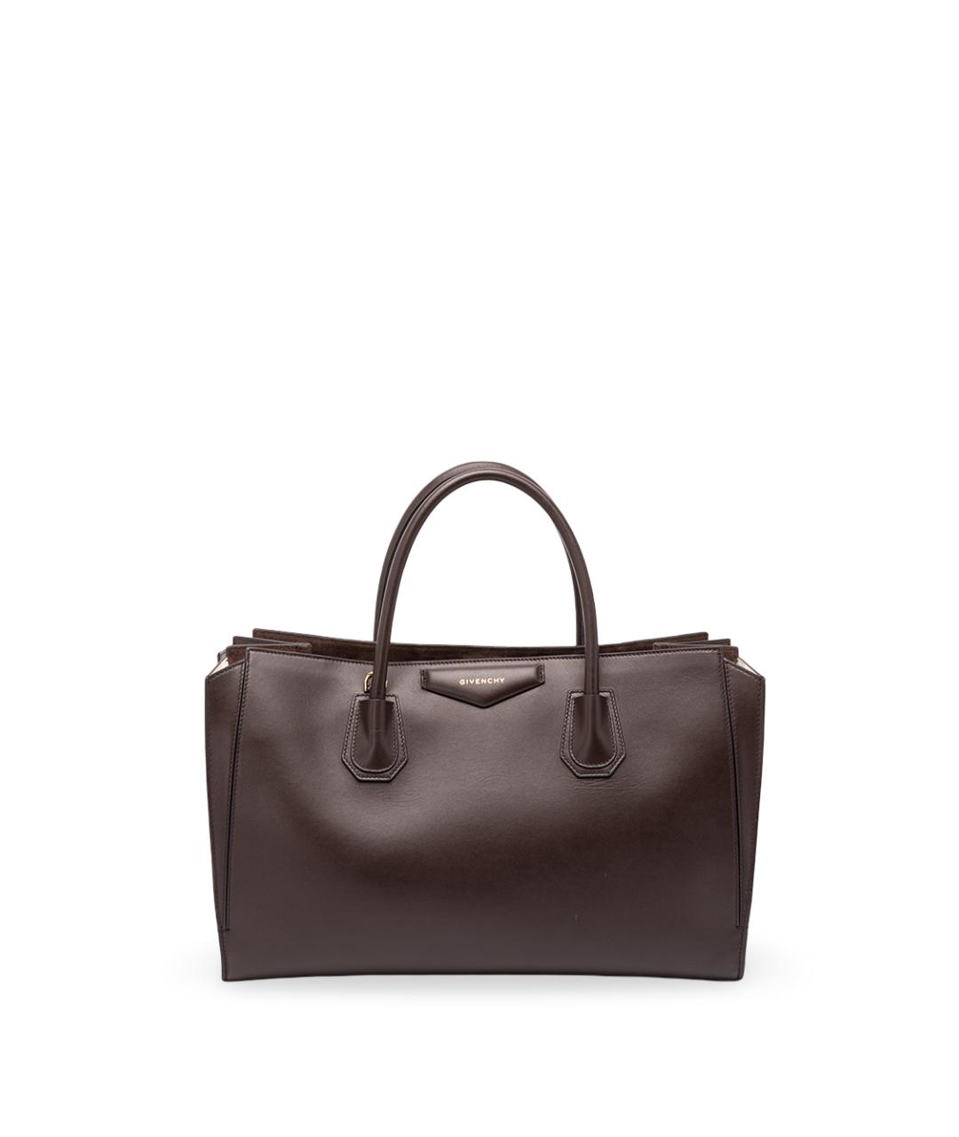 GIVENCHY Коричневая кожаная сумка тоут, фото 1
