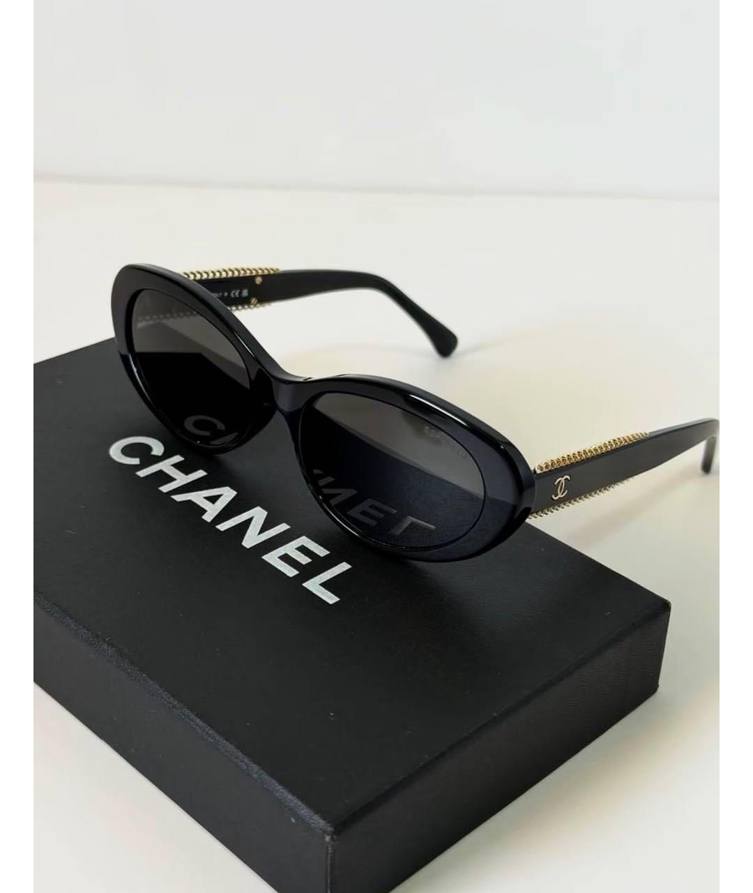 CHANEL Черные солнцезащитные очки, фото 5