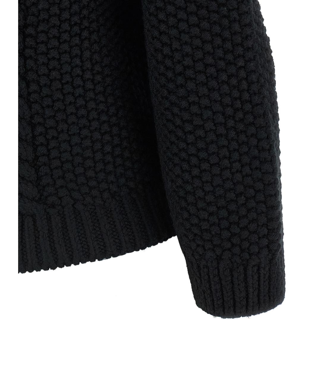 SAINT LAURENT Черный шерстяной джемпер / свитер, фото 4