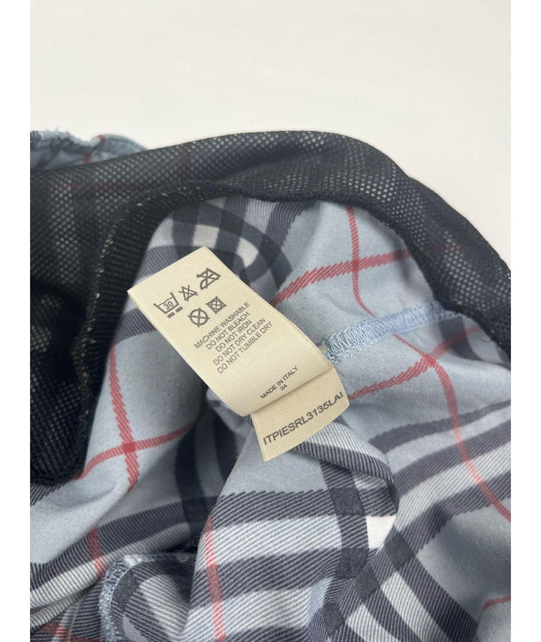 BURBERRY Серые полиэстеровые шорты, фото 6