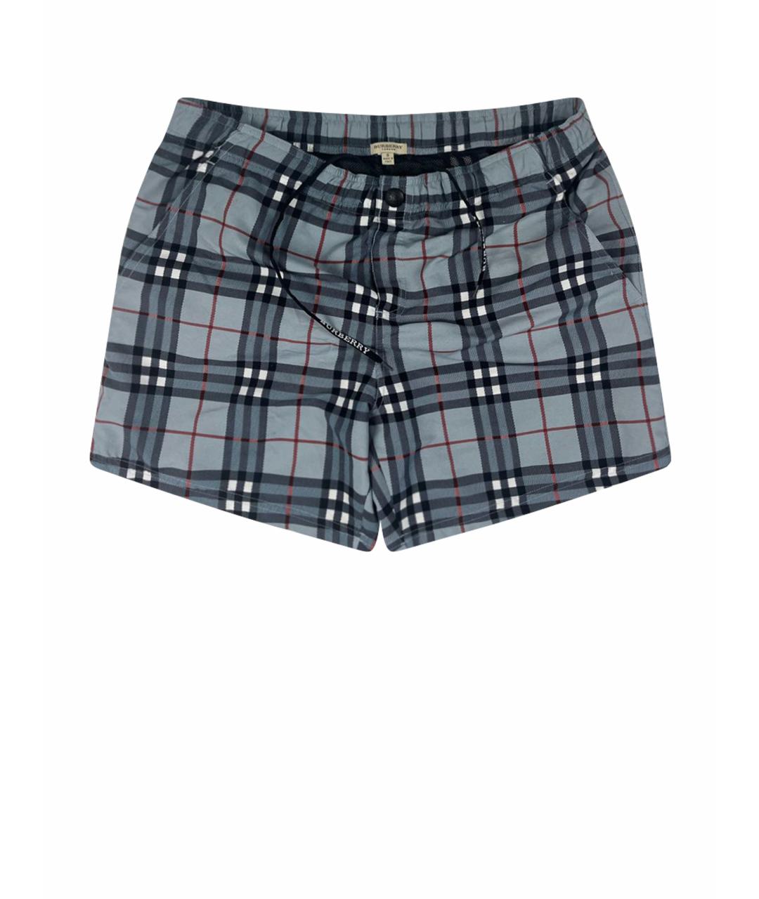 BURBERRY Серые полиэстеровые шорты, фото 1