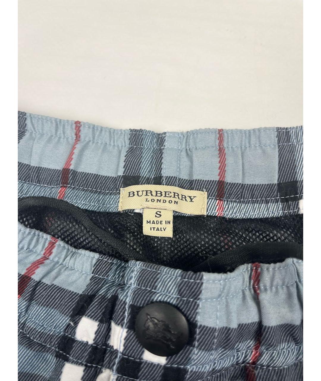 BURBERRY Серые полиэстеровые шорты, фото 4