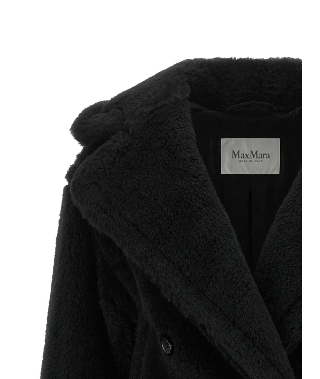 MAX MARA Черное шерстяное пальто, фото 3