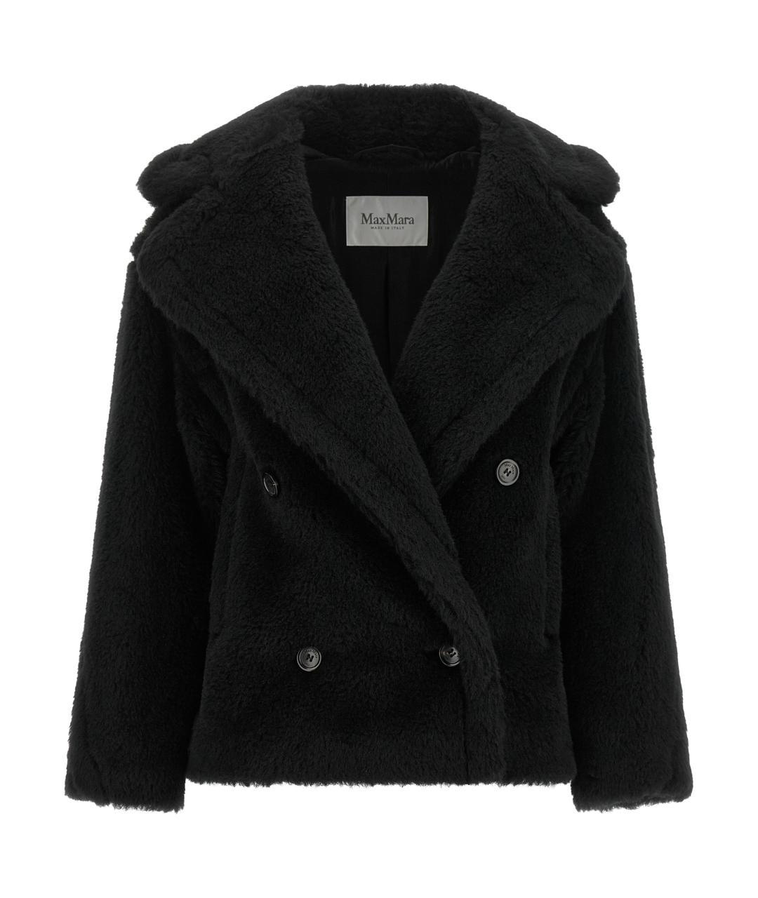 MAX MARA Черное шерстяное пальто, фото 1