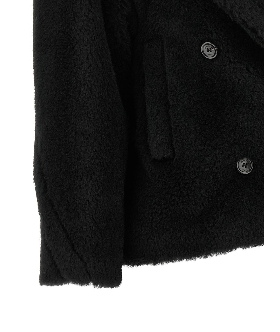 MAX MARA Черное шерстяное пальто, фото 4