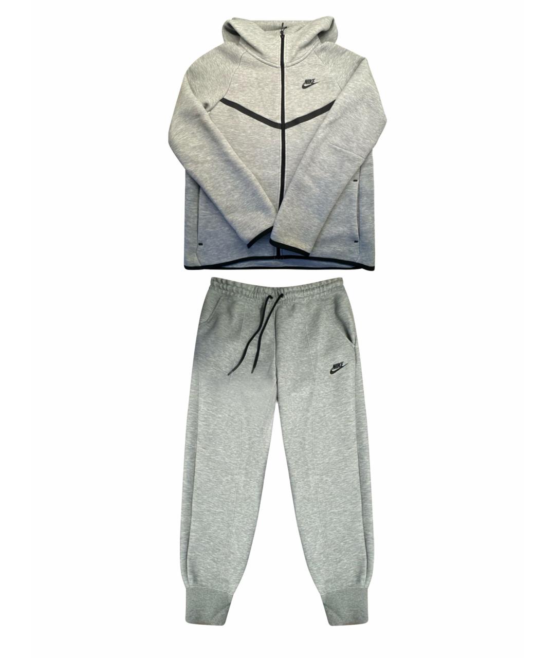 NIKE Серый хлопковый спортивные костюмы, фото 1