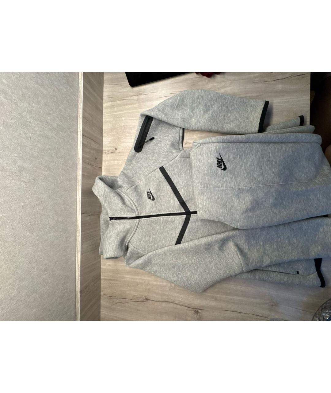 NIKE Серый хлопковый спортивные костюмы, фото 4