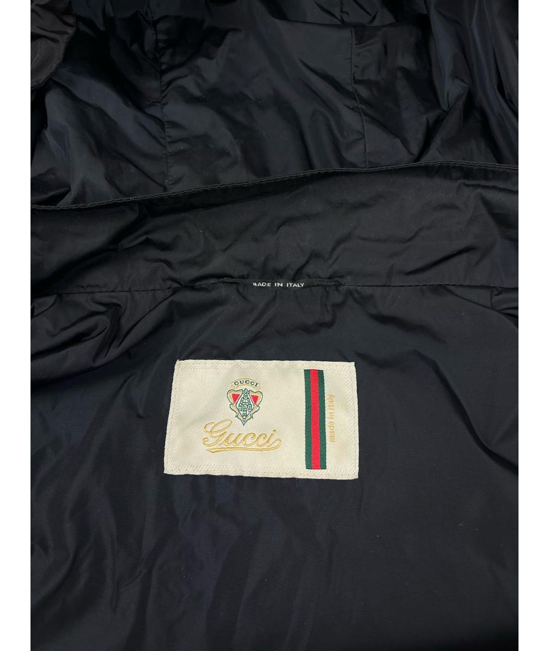 GUCCI Черная полиамидовая куртка, фото 7