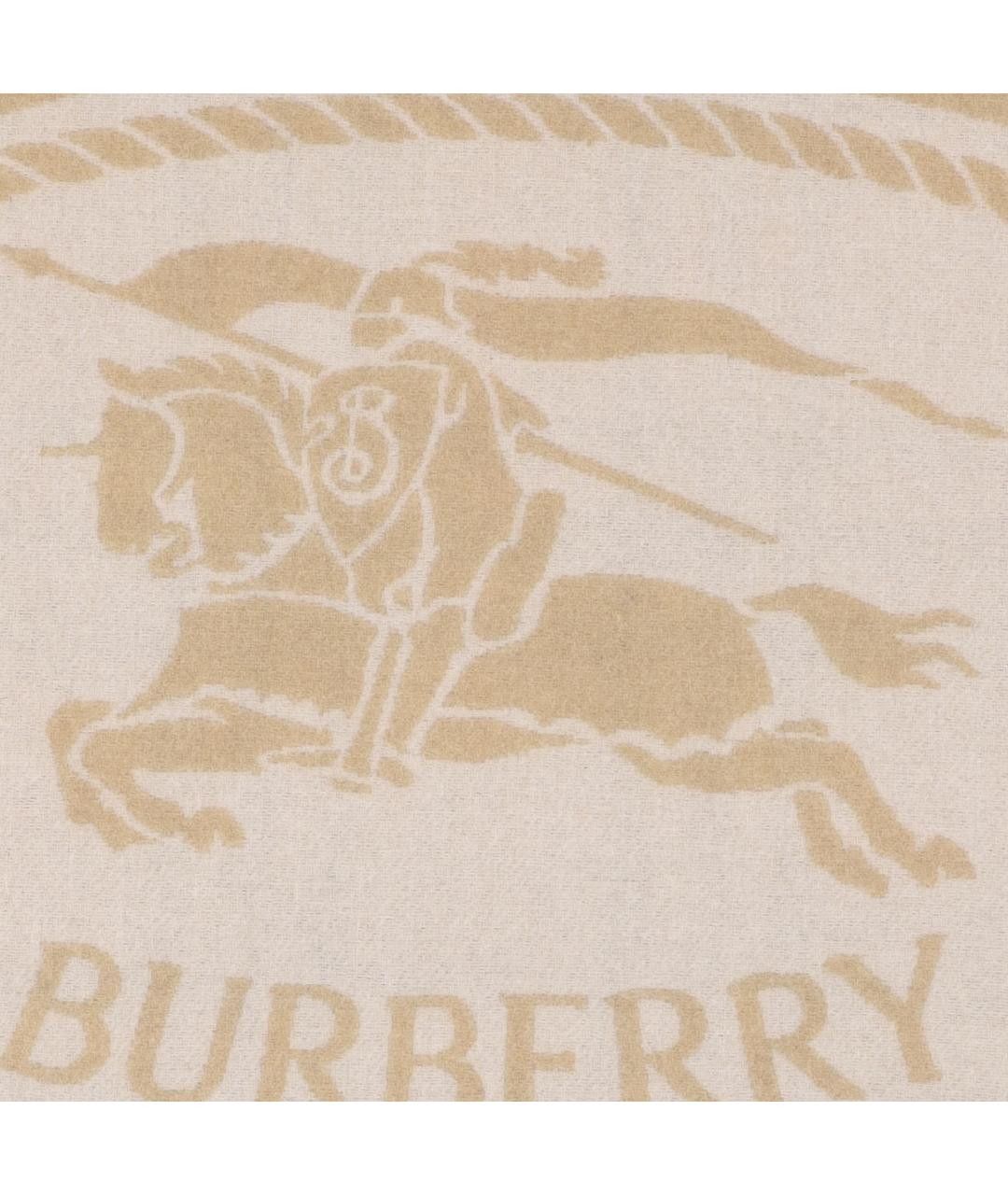 BURBERRY Бежевый кашемировый шарф, фото 3