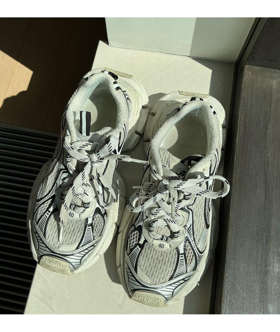BALENCIAGA Серые синтетические кроссовки, фото 2