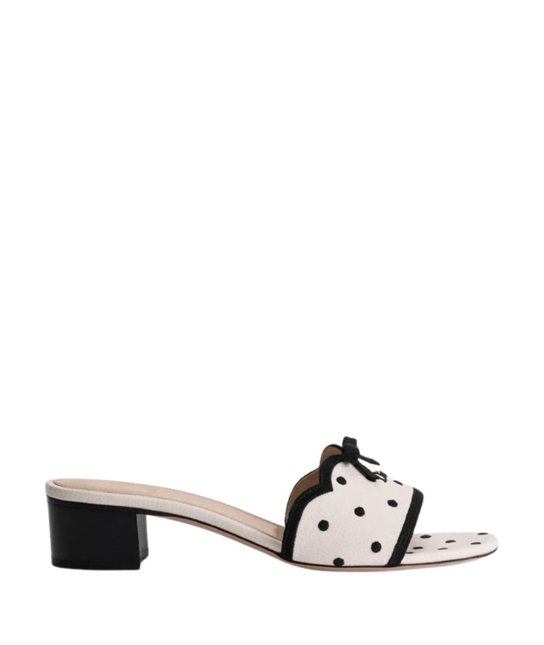 CHRISTIAN DIOR Белые мюли, фото 1