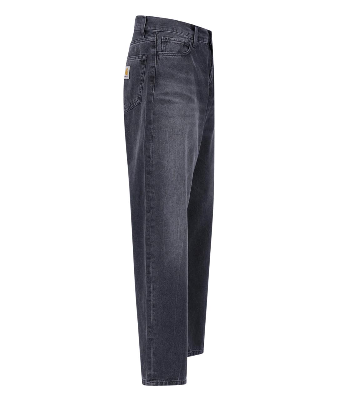 CARHARTT WIP Черные хлопковые прямые джинсы, фото 3