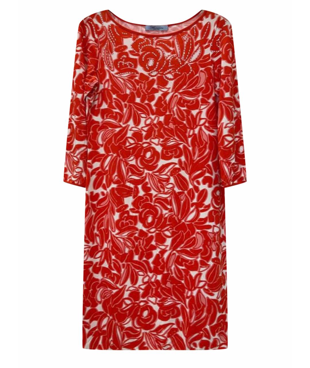 BLUMARINE Красное вискозное повседневное платье, фото 1