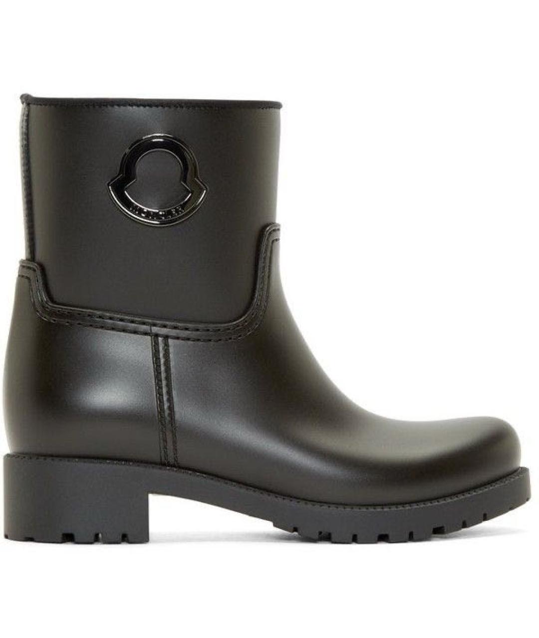 MONCLER Черные резиновые сапоги, фото 9