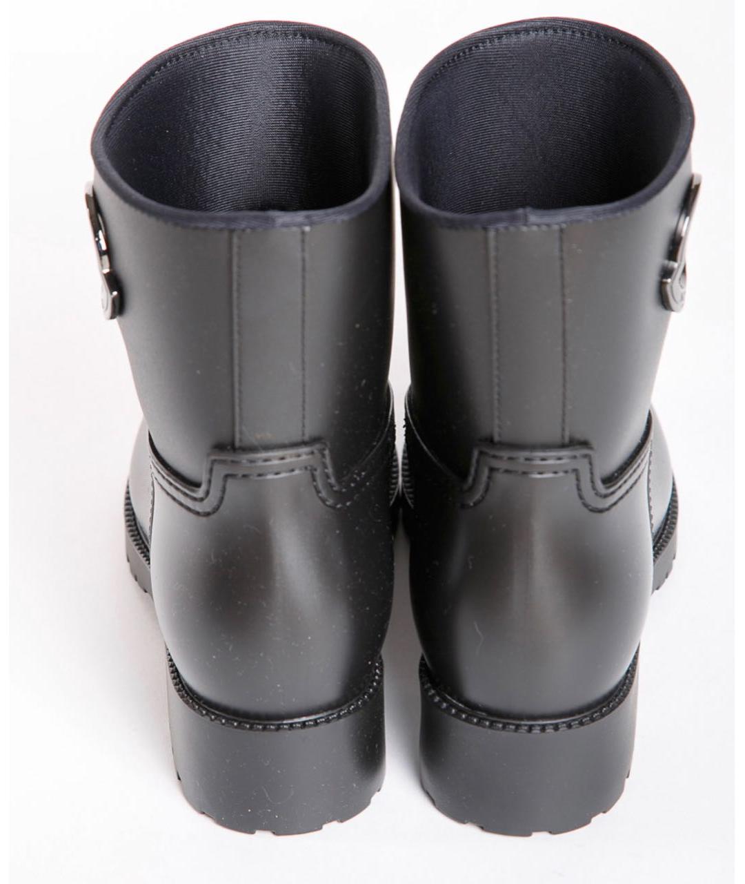 MONCLER Черные резиновые сапоги, фото 5