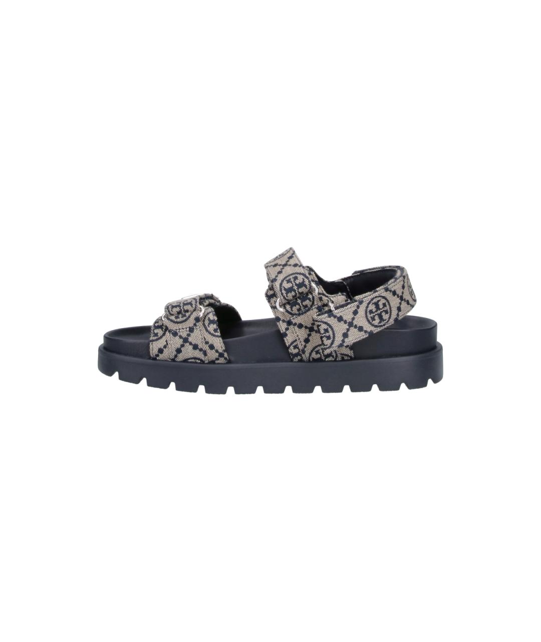 TORY BURCH Синие кожаные босоножки, фото 3
