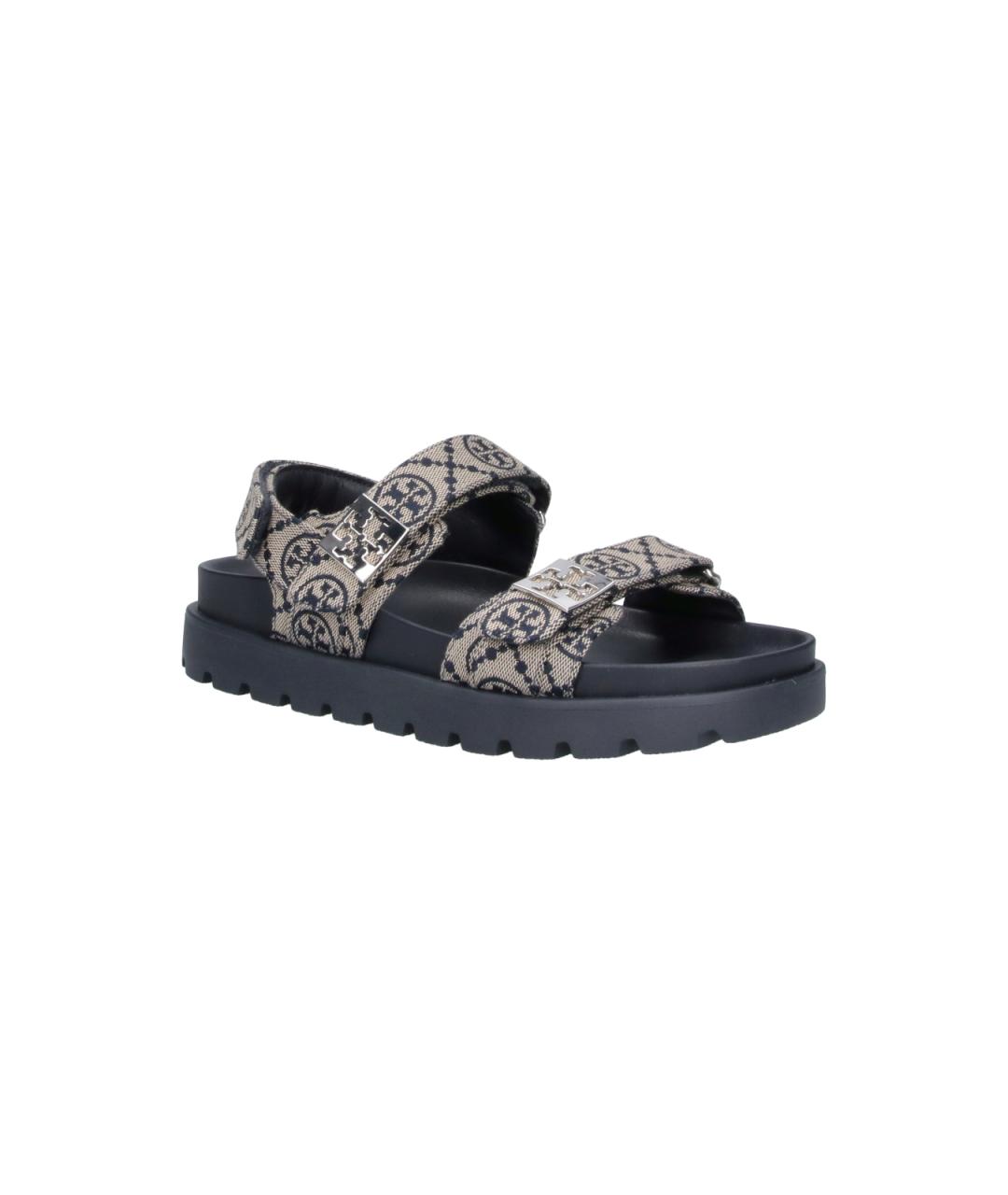 TORY BURCH Синие кожаные босоножки, фото 2