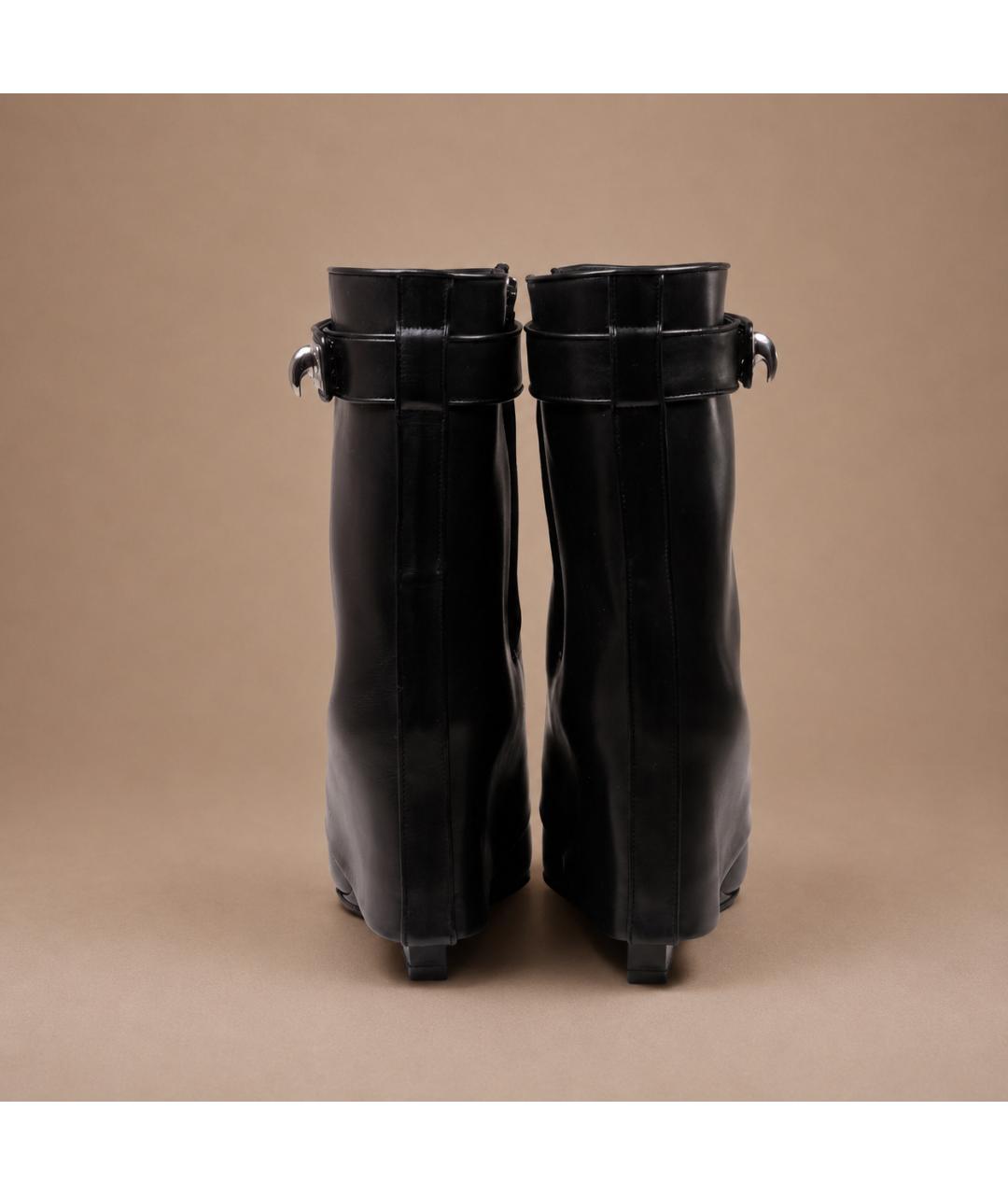 GIVENCHY Черные кожаные сапоги, фото 8