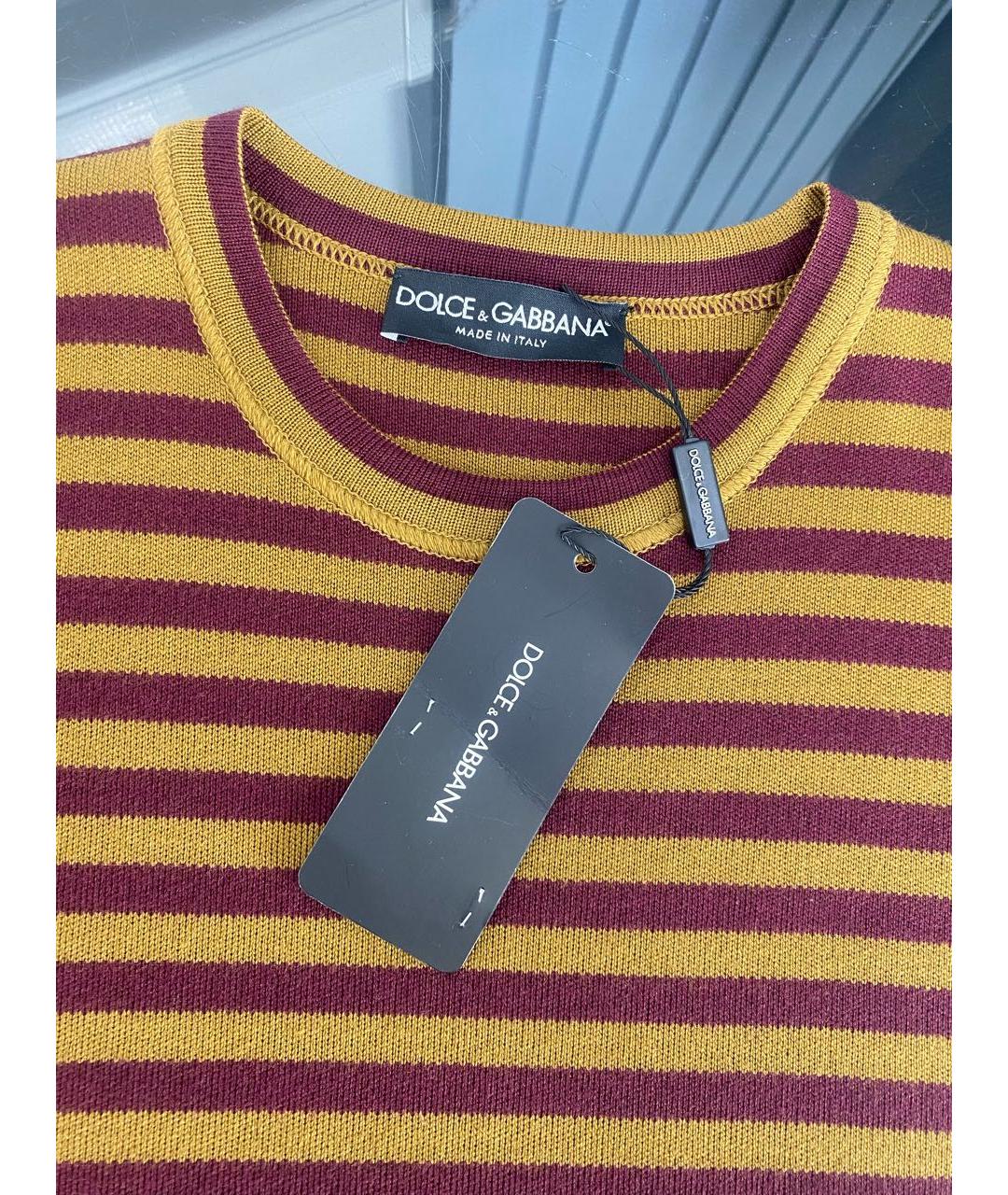DOLCE&GABBANA Мульти шерстяное повседневное платье, фото 3