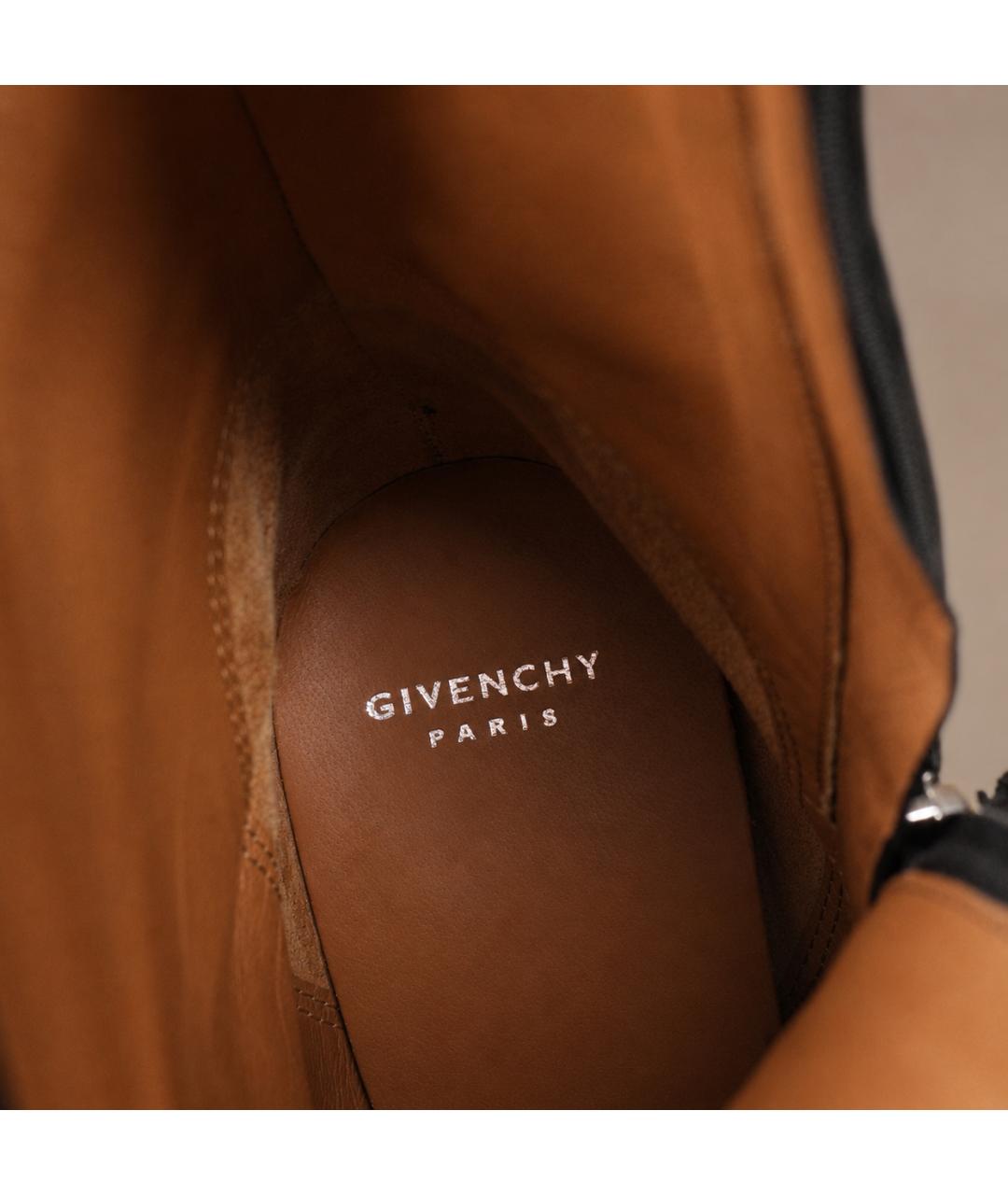 GIVENCHY Черные кожаные сапоги, фото 7
