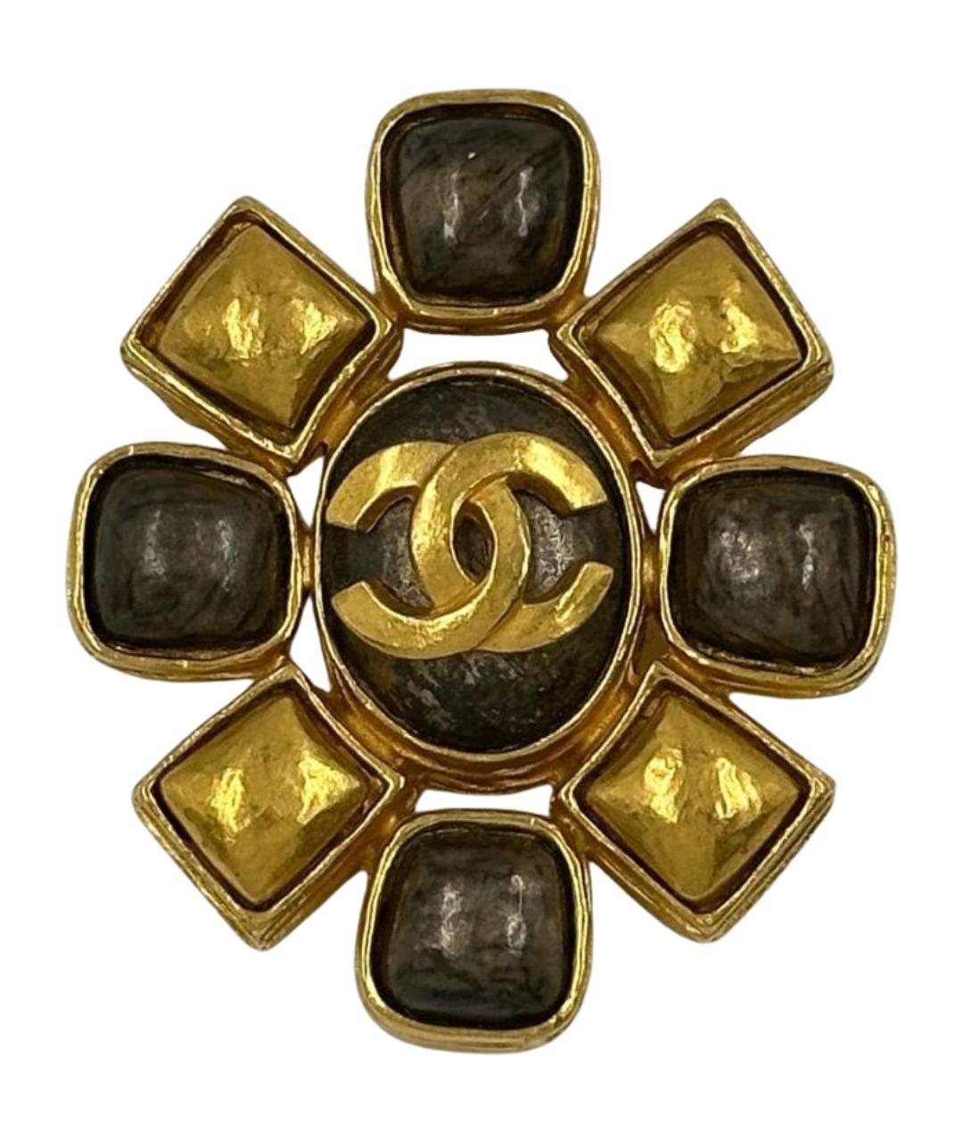 CHANEL Золотая позолоченная булавка / брошь, фото 1